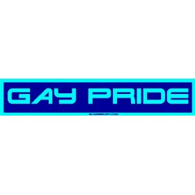 Show details of Gay Pride Bumper Sticker.