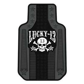 Show details of Lucky 13 Skull & Stars Floor Mat.