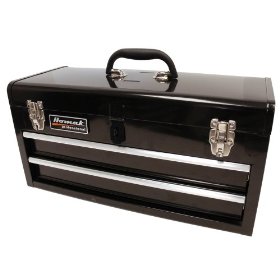 Show details of HOMAK BK01022001 2-Drawer Tool Box/Chest Black.