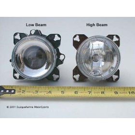 Show details of Hella 90mm High Beam Headlight, H9 Bulb, Connectors, Adjusters, Each.