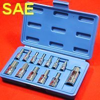 Show details of Professional 13 pc SAE STANDARD HEX ALLEN WRENCH BIT SOCKET TOOL SET.