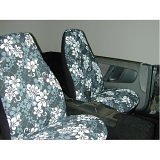 Show details of Hawaiian&#45;Print 5&#45;pc&#46; Seat Cover Kit &#45; Black.