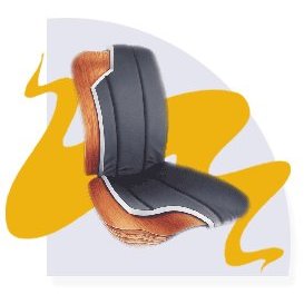Show details of Jobri - BBBK/TP - BetterBack Car Seat Cushion with Tempur Pedic Pressure Relieving Material - Black -.