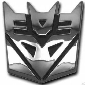 Show details of Deceptacon Transformer Chrome Emblem..