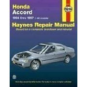 Show details of Honda Accord Automotive Repair Manual : Models Covered, All Honda Accord Models 1994 Thru 1997 (Haynes Auto Repair Manual Series) (Paperback).