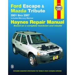 Show details of Ford Escape & Mazda Tribute, '01-'07 (Automotive Repair Manual) (Paperback).