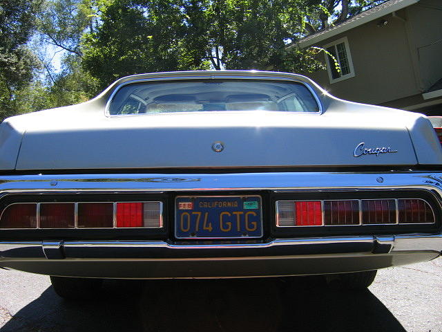 1973 MERCURY COUGAR Napa CA 94558 Photo #0011247A