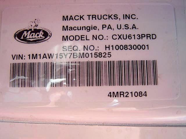 2011 MACK PINNACLE CXU613 SIOUX FALLS South Dakota Photo #0085038D